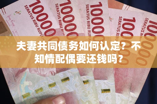 济南夫妻共同债务如何认定？不知情配偶要还钱吗？