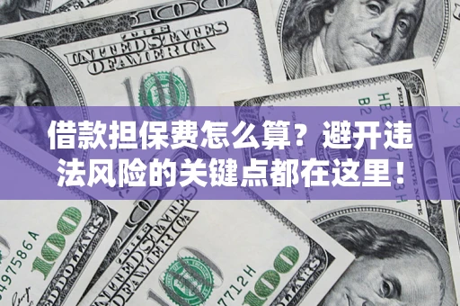 济南借款担保费怎么算？避开违法风险的关键点都在这里！
