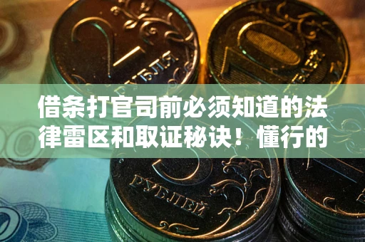济南借条打官司前必须知道的法律雷区和取证秘诀！懂行的人已经留好这些证据