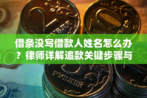 济南借条没写借款人姓名怎么办？律师详解追款关键步骤与证据链构建