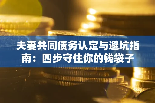 济南夫妻共同债务认定与避坑指南：四步守住你的钱袋子