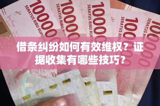 济南借条纠纷如何有效维权？证据收集有哪些技巧？