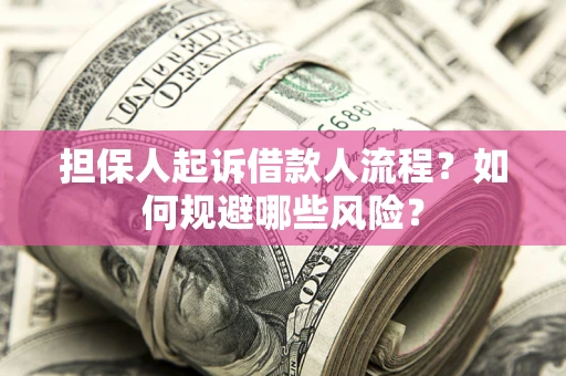 济南担保人起诉借款人流程？如何规避哪些风险？