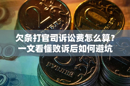 济南欠条打官司诉讼费怎么算？一文看懂败诉后如何避坑